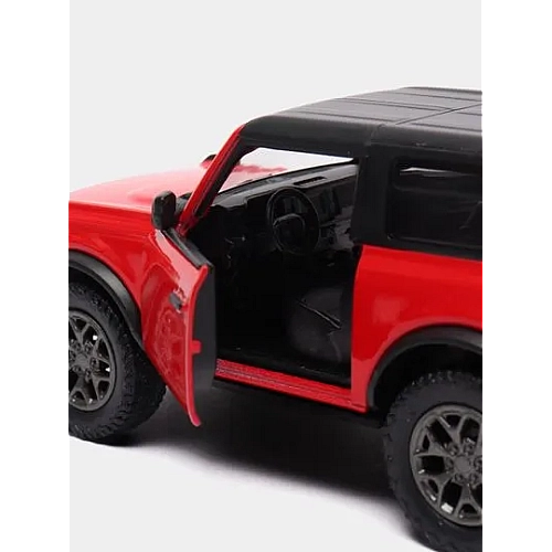 Машинка металева Kinsmart 1:34 2022 Ford Bronco (Hard Top) KT5438WB інерційна, двері відчиняються, колір Червоний