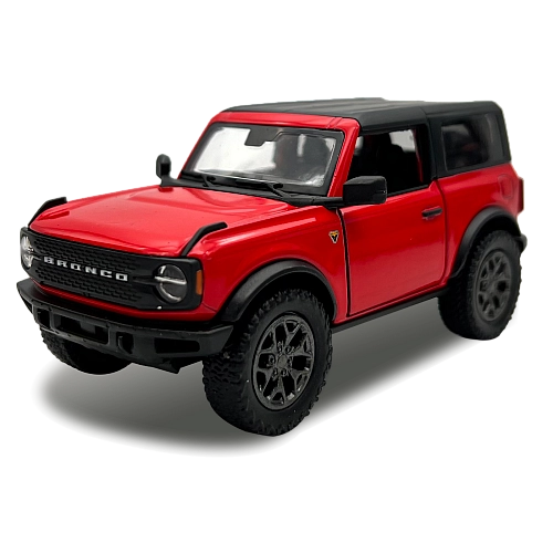 Машинка металева Kinsmart 1:34 2022 Ford Bronco (Hard Top) KT5438WB інерційна, двері відчиняються, колір Червоний