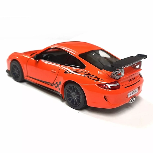 Металлическая машинка Kinsmart 1:36 2010 Porsche 911 GT3 RS KT5352W, инерционная / Оранжевый