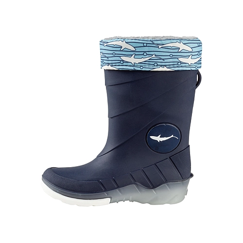 Гумові чоботи з підсвічуванням для хлопчика Lupilu 3M Scotchlite™ 24-25 темно-синій