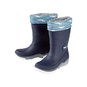 Гумові чоботи з підсвічуванням для хлопчика Lupilu 3M Scotchlite™ 24-25 темно-синій