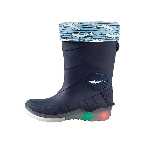 Гумові чоботи з підсвічуванням для хлопчика Lupilu 3M Scotchlite™ 24-25 темно-синій