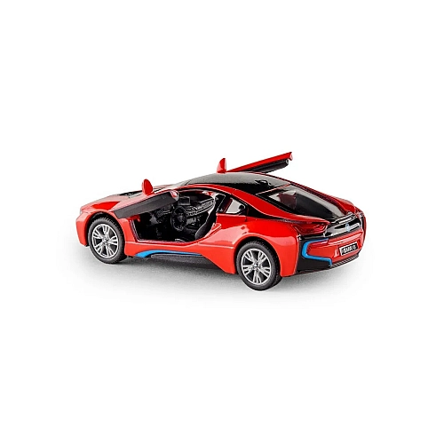 Машинка металева Kinsmart 1:36 BMW i8 інерційна KT5379WA Червоний