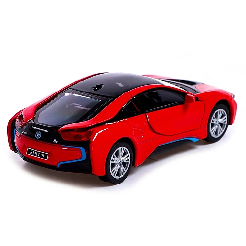 Машинка металева Kinsmart 1:36 BMW i8 інерційна KT5379WA Червоний