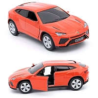Машинка металева Kinsmart 1:38 Lamborghini Urus KT5368W інерційна, двері відчиняються / Помаранчевий