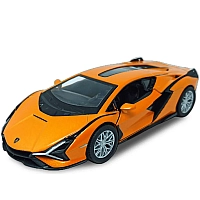 Машинка металева Kinsmart 1:40 2018 Lamborghini Sian FKP 37 KT5431W інерційна, двері відчиняються / Помаранчевий