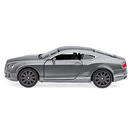 Машинка металлическая Kinsmart 1:38 Bentley Continental GT 2012 (инерционная, двери открываются, серая KT5369W)