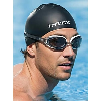 Шапка для плавання із силікону, від 8 років, 55992 INTEX Чорна