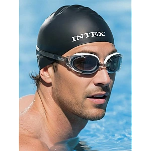 Шапка для плавання із силікону, від 8 років, 55992 INTEX Чорна