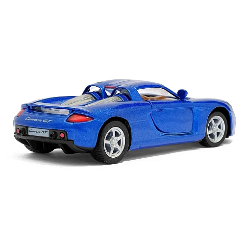 Машинка металева Kinsmart 1:36 Porsche Carrera GT (інерційна, відкриваються двері, синя KT5081W)