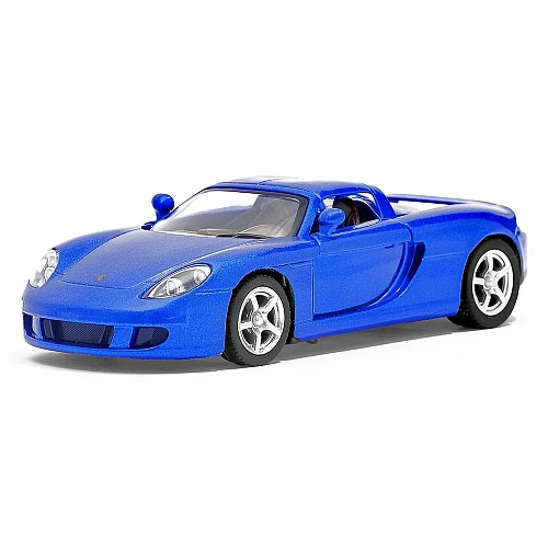 Машинка металева Kinsmart 1:36 Porsche Carrera GT (інерційна, відкриваються двері, синя KT5081W)