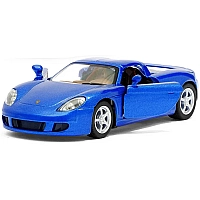Машинка металева Kinsmart 1:36 Porsche Carrera GT (інерційна, відкриваються двері, синя KT5081W)