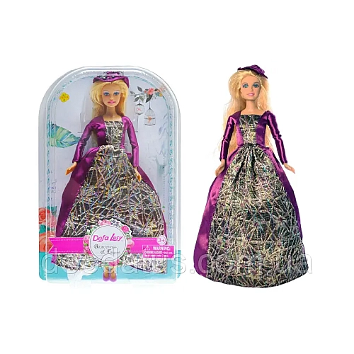 Лялька Defa Lucy в розкішній рожевій сукні, 29 см (8407)