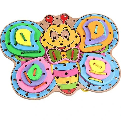 Дерев'яна шнурівка Метелик MD 2399 (Butterfly drawstring)