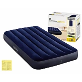 Матрац надувний Intex 64757 Classic Downy 99х191х25 см одномісний велюровий