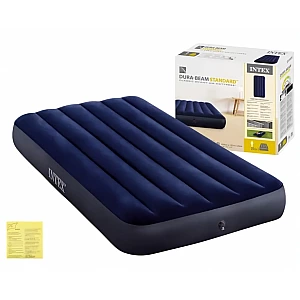 Надувний матрац одномісний Intex 64757 Classic Downy (191 х 99 х 25 см)