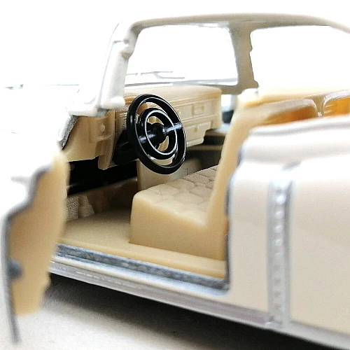 Металева машинка Kinsmart 1953 Cadillac Series 62 Coupe 1:43 (KT5339W) колір Білий
