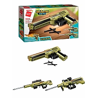 Конструктор Qman Пістолет, Автомат, Гвинтівка 3 в 1, Unlimited Ideas, 202 деталі, 4802