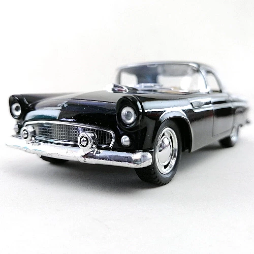 Машинка металева Kinsmart 1:36 1955 Ford Thunderbird KT5319W інерційна, двері відчиняються / Чорний