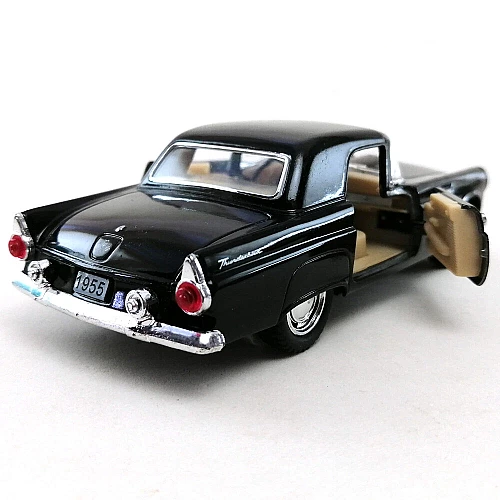 Машинка металева Kinsmart 1:36 1955 Ford Thunderbird KT5319W інерційна, двері відчиняються / Чорний