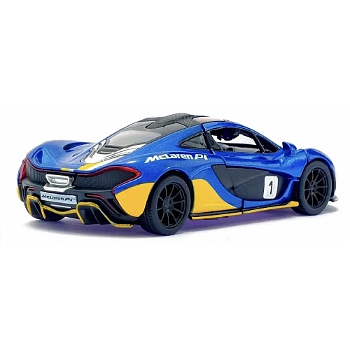 Машинка металева Kinsmart 1:36 McLaren P1 інерційна, KT5393WF Синій з принтом