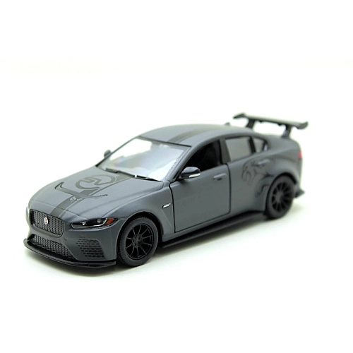 Металева машинка Kinsmart 1:38 Jaguar SV Project 8 Livery Edition KT5416WF, інерційна, сірий