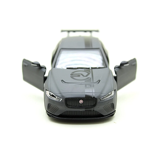 Металева машинка Kinsmart 1:38 Jaguar SV Project 8 Livery Edition KT5416WF, інерційна, сірий