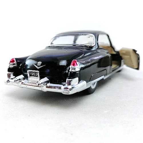 Металева машинка Kinsmart 1953 Cadillac Series 62 Coupe 1:43 (KT5339W) колір Чорний