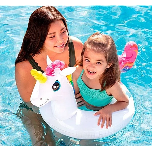 Круг надувной для детей Intex 59221 "Единорог" 107×58 см, 3–6 лет