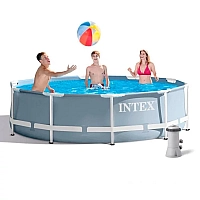 Басейн каркасний Intex 26706 SC 305х99 см, Насос-фільтр картриджний потужністю 2006 л/год