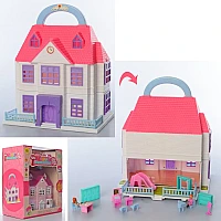 Игровой набор Домик YB8050-1 с мебелью и фигурками, 2 цвета
