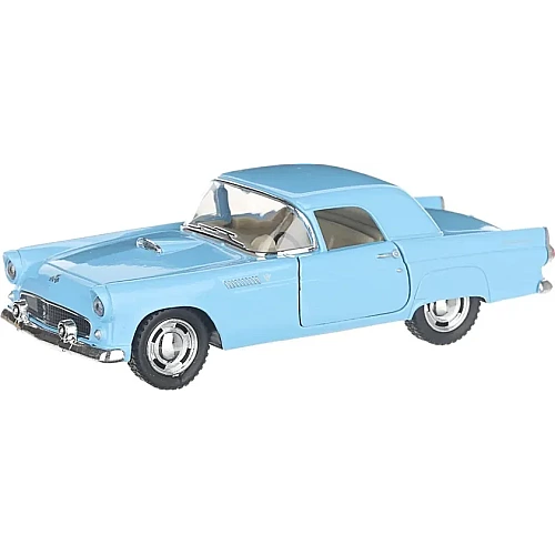 Машинка металева Kinsmart 1:36 1955 Ford Thunderbird KT5319W інерційна, двері відчиняються / Блакитний