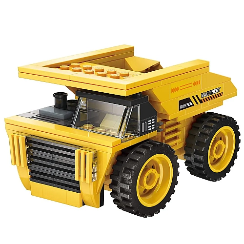 Конструктор Qman Unlimited Ideas 3в1: Трактор, Екскаватор, Самоскид, 203 деталі 42110