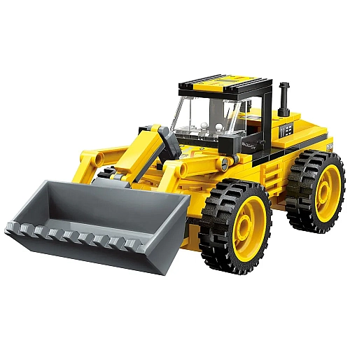 Конструктор Qman Unlimited Ideas 3в1: Трактор, Екскаватор, Самоскид, 203 деталі 42110