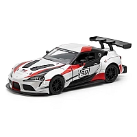 Металлическая машинка Kinsmart Toyota GR Supra Racing Concept KT5421WF белая