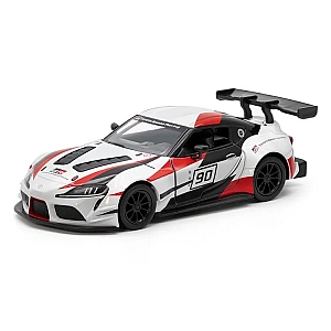 Металева машинка Kinsmart Toyota GR Supra Racing Concept KT5421WF біла