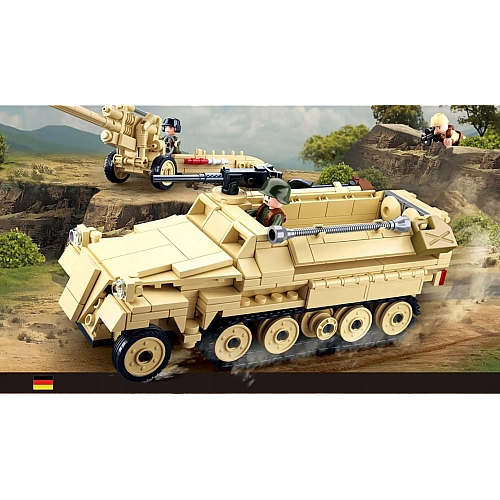 Конструктор Sluban Армія, WW2 Друга світова війна, військова техніка 460 деталей M38-B0695