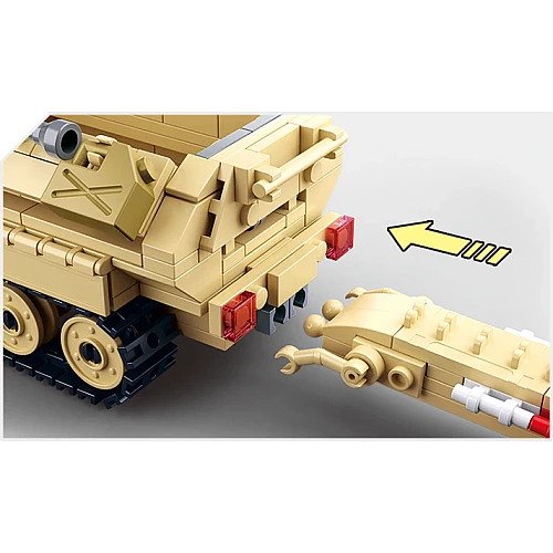 Конструктор Sluban WWII M38-B0695 Німецький БТР Sd.Kfz. 251 та гармата, 460 дет.