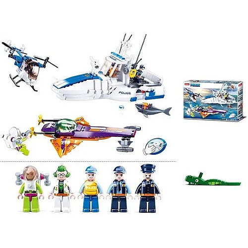 Конструктор Sluban M38-B0827 Поліція: Переслідування у морі 559 деталей