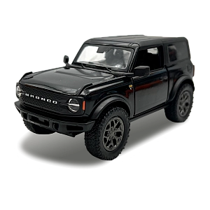 Машинка металева Kinsmart 1:34 2022 Ford Bronco (Hard Top) KT5438WB інерційна, двері відчиняються / колір Чорний