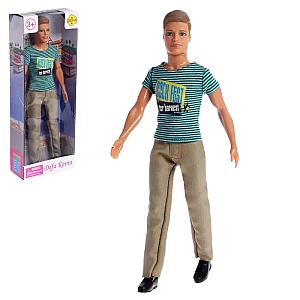 Лялька Defa Kevin 30 см, хлопець у бірюзовій футболці (8372)