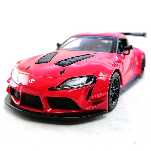 Машинка металева Kinsmart 1:36 Toyota GR Supra Racing Concept KT5421W інерційна, двері відчиняються / Червоний