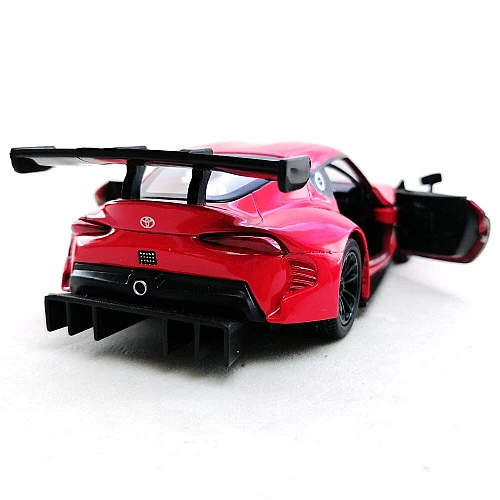 Машинка металева Kinsmart 1:36 Toyota GR Supra Racing Concept KT5421W інерційна, двері відчиняються / Червоний