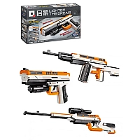 Конструктор Qman 42109 Пістолет, Автомат, Гвинтівка (3 в 1) 273 деталі