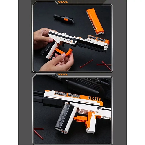 Игровой Набор Конструктор Qman: 3 в 1 Пистолет, Автомат, Винтовка (273 деталей)