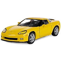 Машинка металева Kinsmart 1:36 Chevrolet Corvette Z06 інерційна, двері відчиняються KT5320W / Жовта