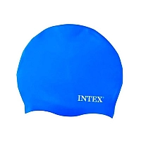 Шапка для плавання із силікону, від 8 років, 55992 INTEX Синя