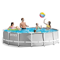 Бассейн каркасный Intex 26700 NP Prism Frame Pool 305x76см, объем воды: 4485л