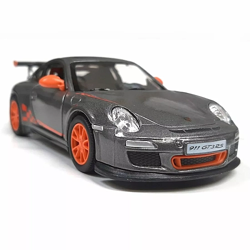 Металева машинка Kinsmart 1:36 2010 Porsche 911 GT3 RS KT5352W, інерційна / Сірий