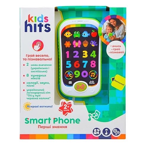 Развивающий обучающий телефон Kids Hits "Первые знания" (KH03/002БП)
